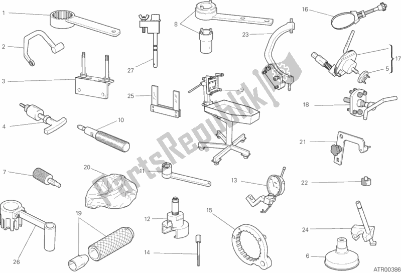 All parts for the Workshop Service Tools, Engine of the Ducati Scrambler Icon USA 803 2019